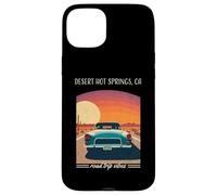 Auto Vintage nostálgico de Desert Hot Springs CA Retro Highway Carcasa para iPhone 15 Plus