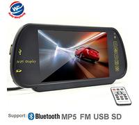 Auto Wayfeng WF® LCD 16: 9 Pantalla TFT para Coche Espejo retrovisor Monitor para DVD/VCR/cámara de Marcha atrás (DC 12 V/PAL/NTSC/2 Maneras entradas de vídeo)