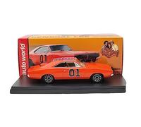 Auto World 1/43 para Charger General Lee 1969 AWRSS1151 Juguetes de resina Modelos de coche Miniatura Hobby Coleccionables Regalos limitados