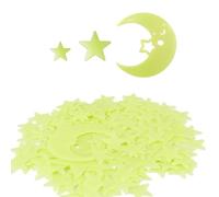 Autoadhesivas, 421 unidades, pegatinas luminosas en 3D, estrellas y lunas, para habitación de los niños, pegatinas luminosas de pared de estrellas en la oscuridad para el techo, autoadhesivas