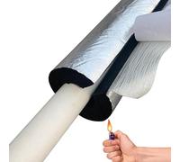 Autoadhesivo Aislante para tubo De Papel De Aluminio, ID22-133mm Impermeable Anticongelante Tubería Aislamiento, Tubo de Aislamiento Espuma Para agua caliente y fría(120mm*30mm*95cm)