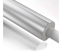 Autoadhesivo Coquilla Aislante, Precortado Tubo Espuma Aislante y Lámina de Aluminio Aislamiento de Tubería, Protección Anticongelante para Aislantes de Tuberíass(2.7cm/1.06in)