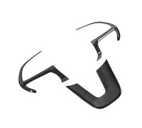 Autoadhesivo Cubierta Decorativa Volante Pegatina Embellecedora Para Dodge Para Challenger Para Durango Para Charger 2015-2022 Coche Pegatinas Decorativas(Carbon Fiber 3piece)