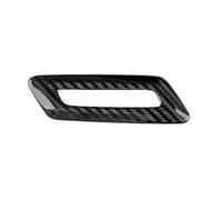 Autoadhesivo Fibra carbono Real para Chevrolet para Camaro 2016 2017 2018 2019 2020 2021 2022 2023 pegatina Interior coche Coche Pegatinas Decorativas(Front Seat Button BK)