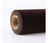 Autoadhesivo muebles pegatina forro, Papel adhesivo de fieltro autoadhesivo 150 cm ancho for cajones, aparadores y expositores joyas(Brown,1.5 * 0.5m)