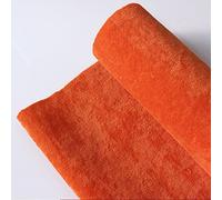 Autoadhesivo muebles pegatina forro, Papel adhesivo de tela fieltro autoadhesivo 145 cm ancho for cajones, aparadores y expositores joyas(Orange,1.45 * 2m)