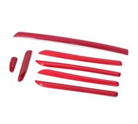 Autoadhesivo Panel Puerta Consola Central LHD Para Coche Embellecedor Carbono ABS Para A3 Para S3 Para RS3 2014-2018 Molduras Interiores Coche Pegatinas Decorativas(B1 Set)