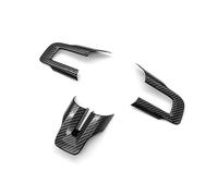 Autoadhesivo Pegatina Embellecedora Cubierta Dirección Estilo Fibra Carbono Para Ford Para Mustang 2015-2023 Accesorios Interiores Coche Coche Pegatinas Decorativas