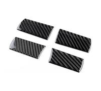 Autoadhesivo Pegatina Fibra Carbono Suave Volante Embellecedor Botón Para Chrysler 300 300C 2005 2006 2007 2008 2009 2010 Coche Pegatinas Decorativas(No Button Black)