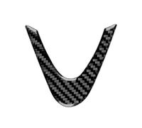 Autoadhesivo Pegatina Fibra Carbono Suave Volante Embellecedor Inferior Para TLX 2015 2016 2017 2018 2019 2020 Coche Pegatinas Decorativas(Black Carbon)