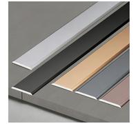 Autoadhesivo Tira de Umbral, Perfil de Transición Plana, tira de umbral de Aluminio,1 cm/1,2 cm/1,5 cm/2 cm/3,3 cm/5 cm de Ancho, Para Juntas Entre Suelo y Baldosa(Gray,1.2cm*90cm (3Pcs))