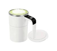 Autoagitación automática - Taza de café de acero inoxidable de 380 ml con tapa, taza mezcladora para bebidas calientes, hogar, oficina, cocina, regalos para hombres y mujeres, taza de café, bebida