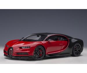 AUTOart 70996-1/18 Bugatti Chiron Deporte (Italian Rojo / Carbono) - Nuevo