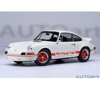 Autoart 78030 - 1/18 Porsche 911 Carrera 2.7 RS (GP Blanco Con Rayas Rojas)