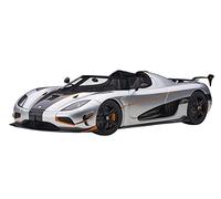 AUTOart - Coche en Miniatura de colección, 79024, Moon Silver/Carbon Black/Orange Acents