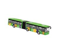 Autobús Articulado Modelo de Bus Largo Diecast con Función de Retroceso Aleación de Metal Detalles Realistas Y Asientos Adecuado para Colección Juegos, Verde