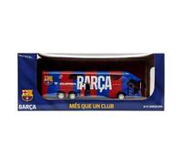 Autobús de equipo en miniatura coleccionable oficial del FC Barcelona, juguete de autobús de fútbol fundido a presión de alta calidad con motor de fricción - Pull Back & Go - Producto de fútbol con
