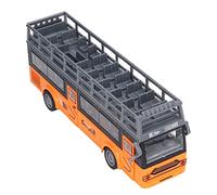 Autobús de Juguete con Control Remoto 4 Canales Puertas de Apertura Función de Aceleración Autobús de Dos Pisos RC Cabina de Alta Simulación con Diseño Anticolisión para (QH204 9