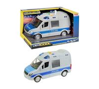 Autobús De Policía Coche De Policía Con Luz Sonido Fricción Toi Toys VEHICOOL
