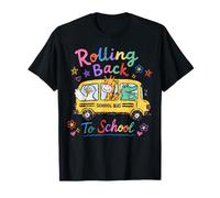 Autobús de Regreso a la Escuela con Amigos Animales Camiseta