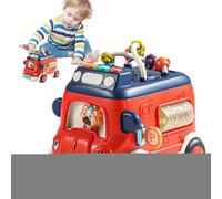 Autobús escolar juguete niños - Coches eléctricos, Mini bus educativo | Vehículos interactivos, luces sonido, juego seguro, aprendizaje creativo, movilidad práctica, diversión garantizada, para casa j