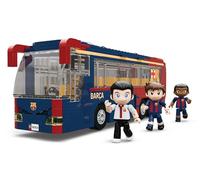 Autobús FC Barcelona 28x11x8 cm, Set de Construcción Oficial de 488 Piezas, Incluye 3 Figuras de Jugadores y Pegatinas Personalizables, Ideal para Niños de +7 Años - Neko Brands