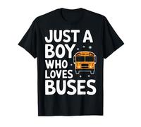 Autobús Solo Un Chico Que Ama Los Autobuses Camiseta