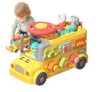 Autobuses de formatividad ocupada Inspirada en de Madera, Juguete sensorial para niños pequeños | Juego Educativo de Viaje, diseño Colorido para Compromiso, Motor Fino