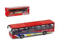 Autobuses Juguete, Autobús de Juguete Coche para Niños Mini Racers Cars Juguetes Tirar hacia Atrás Coches Coche de Carreras Juguetes Fricción Vehículos Regalos para Niños(Rojo)