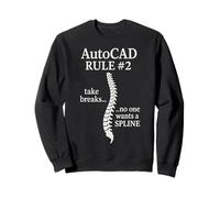 AutoCAD Regla #2 Tomar descansos Nadie quiere una Spline Sudadera
