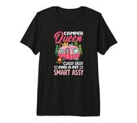 Autocaravana Camper Queen, Elegante, Elegante y Vintage Camiseta Premium