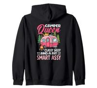 Autocaravana Camper Queen, Elegante, Elegante y Vintage Sudadera con Capucha