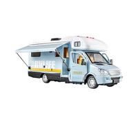 ＡＷＨＡＯ Autocaravana de Juguete de Aleación a Escala 1/32, Modelo de Colección de Coche de Metal Fundido a Presión, Modelo de Autocaravana para Niños Y Niñas, Azul
