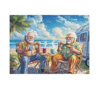 Autocaravana Pareja anciana Puzzles 500 Piezas Juguete Educativo 3D Interactivo Rompecabezas Familiar para Toda La Familia Entretenimiento Creativo Decorativo 500 PCS