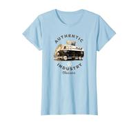 Autocaravana Volkswagen Authentic Industry Classics Camiseta, Mujer, Azul Bebé, XL