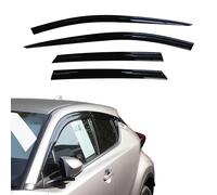 Autoclover Juego de deflectores de viento para Toyota C-HR 2016 + (4 unidades)