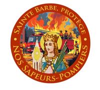 Autocollant Pompiers: Sainte Barbe patronne des sapeurs