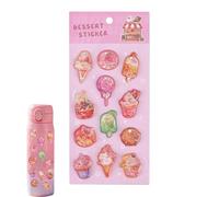 Autocollants 3D - Décalcomanies Gaufrées Papeterie | Mini Hamburger Cartoon 3D | Autocollants Pour Garçons Filles Adolescents Étudiants Coque Laptop Téléphone Skateboard