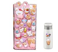 Autocollants 3D Pour,Décalcomanías Esthétiques - Autocollants 3D Épais Pour,Pour Appareil Photo Ordinateur Portable Coque De Téléphone Scrapbooking Journaling Garçons Filles