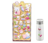 Autocollants Cartoon,Décalcomanías Esthétiques Assorties,Autocollants 3D Épais Jouet Pour - Pour Photo Ordinateur Portable Coque De Téléphone Scrapbooking Journaling Garçons Filles