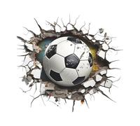 Autocollants Football 3D | Décalque Foot avec Effet Visuel Profond | Stickers Décoratifs pour Mur et Fenêtre | pour Chambre de Garçon, Salle de Jeux, Salon, Porte, Chambre Bébé, École