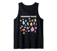 Autocuidado Elegir Paz Amor Salud Mental Bienestar Camiseta sin Mangas