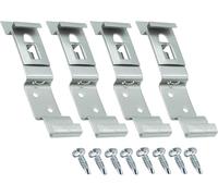 Autodomy Pack 4 Uds Soporte Matricula Remolque 125x25 mm | Portamatriculas Remolque Universal de Acero Inoxidable + 4 Tornillos | Portamatriculas Coche, Remolque, Camión