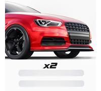 Autodomy Protector Parachoques Coche Delantero y Trasero 40x4 cm | Bumper Parachoques Adhesivo Pack 2 Unidades Valido para Cualquier Vehiculo | Protector Paragolpes (Transparente)