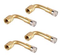 AutoEC Válvula de Neumático con Ángulo de 90 grados , adaptador para motocicleta, moto, coche, scooter (Pack de 4)