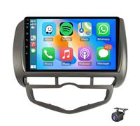 Autoestéreo Android 15 para Hon-da jazz city 2002-2007 con CarPlay inalámbrico Android Auto Mirror Link pantalla táctil de 9'' Bluetooth navegación GPS WiFi radio FM RDS cámara de re(Size:8Core 4+64G)