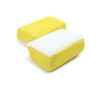 Autofiber Scrub Ninja - Bloque de Fregar - Paquete de 2 (5 x 3 x 2 Pulgadas) para Limpieza de Cuero, plástico, Vinilo y tapicería