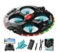 AUTOFigure Avión Teledirigido, Espray Dual del UAV De La Fotografía Aérea V47 del UFO De HD Que Vuela Cuatro Aviones De Axis Rc-V47||2 Pcs Battery