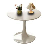 AUTOFigure Mesa De Bar Tulip Mesa De Comedor, 2-4 Personas, Estilo De Mediados De Siglo, Redonda, Base De Pedestal, Pedestal Resistente para Comedor, Sala De Estar, Café-White||70cm Diamond