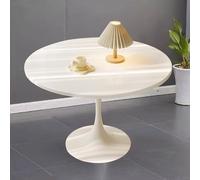 AUTOFigure Mesa De Barra Redonda, Mesas De Ocio Modernas Y Silla Hotel Business Recepción Oficina Mesa Redonda Leche Té Cafetería Pequeña Roundtabl-White||Diameter 80cm
